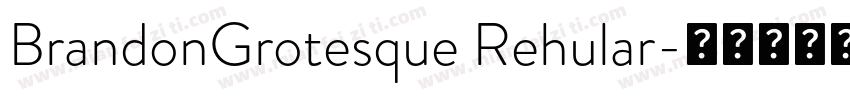 BrandonGrotesque Rehular字体转换